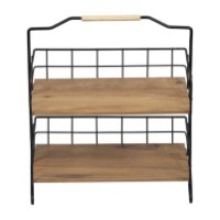 Poliţa Trendy Else Oak/Black 41.5x32x15cm GTR005682