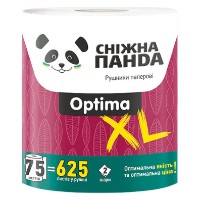 Бумажные полотенца Снежная Панда Optima XL 2 plies 75m