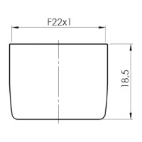 Aerator baterie bucatarie Rubineta F22 Spider Q13 22x1 (636702) imaginea #2 — magazin online Desire.md