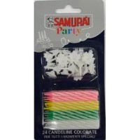 Lumânare Samurai Party 24pcs