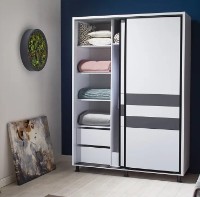 Шкаф-купе Ambianta Cristal 1.2m White фото №2 — интернет-магазин Desire.md