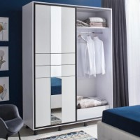 Dulap cu uşi glisante Ambianta Rio 1.4m White imaginea #2 — magazin online Desire.md