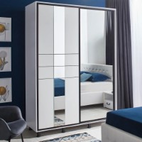 Dulap cu uşi glisante Ambianta Rio 1.6m White imaginea #1 — magazin online Desire.md