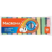 Губки для уборки Macromax Classic Colorful Sponge 10pcs