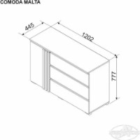 Comodă Ambianta Malta Nuc Fungo imaginea #2 — magazin online Desire.md