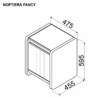 Noptieră Ambianta Fancy Beige imaginea #2 — magazin online Desire.md