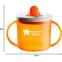 Поильник Tommee Tippee Free Flow First Cup 4m+ 190ml Orange фото №3 — интернет-магазин Desire.md