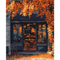 Tablou pe numere Brushme Кафе на углу 40х50cm (BS54383)