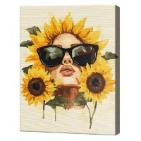 Tablou pe numere Brushme Dispoziție de floarea soarelui 40x50 cm (BS54309)