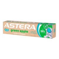 Pasta de dinți pentru copii Astera Kids Natural Green Apple 6+ 50ml
