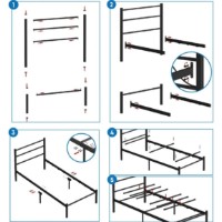 Кровать Trendy Basic Black 100x200cm GTR007550 фото №4 — интернет-магазин Desire.md