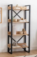 Etajeră Trendy Adisa Black/Oak Sapphire 150x32x54cm GTR000518 imaginea #1 — magazin online Desire.md