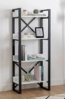 Etajeră Trendy Adisa Black/White 150x32x54cm GTR000520