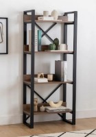 Etajeră Trendy Adisa Black/Walnut 150x30x63cm GTR000519