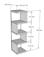 Etajeră Trendy Alin Sapphire Oak 95x26.8x25cm GTR006048 imaginea #3 — magazin online Desire.md