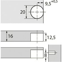 Стяжка мебельная Profmet 018016 фото №2 — интернет-магазин Desire.md