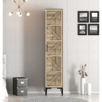 Dulap Trendy Kumsal P Walnut/Cream 201.4x47.5x40cm GTR001715