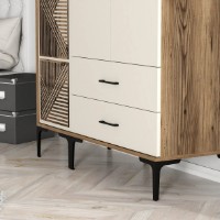 Dulap Trendy Kumsal PT Walnut/Cream 201.4x47.5x120cm GTR001765 imaginea #7 — magazin online Desire.md