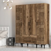 Шкаф Trendy Kumsal PTP Walnut 201.4x47.5x160cm GTR001793 фото №3 — интернет-магазин Desire.md