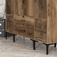 Шкаф Trendy Kumsal PTP Walnut 201.4x47.5x160cm GTR001793 фото №4 — интернет-магазин Desire.md