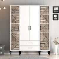 Шкаф Trendy Kumsal PTP White 201.4x47.5x160cm GTR001797 фото №1 — интернет-магазин Desire.md