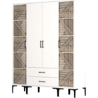 Шкаф Trendy Kumsal PTP White 201.4x47.5x160cm GTR001797 фото №4 — интернет-магазин Desire.md