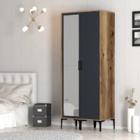 Dulap Trendy Kumsal RS Walnut/Anthracit 201.4x47.5x80cm GTR001739 imaginea #2 — magazin online Desire.md