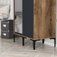 Dulap Trendy Kumsal RS Walnut/Anthracit 201.4x47.5x80cm GTR001739 imaginea #5 — magazin online Desire.md