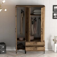 Dulap Trendy Kumsal RT Walnut 201.4x47.5x120cm GTR001768 imaginea #5 — magazin online Desire.md