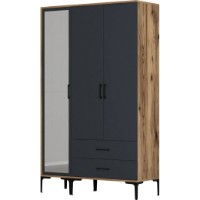 Dulap Trendy Kumsal RT Walnut/Anthracit 201.4x47.5x120cm GTR001769 imaginea #4 — magazin online Desire.md