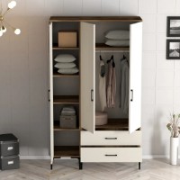 Dulap Trendy Kumsal RT Walnut/Cream 201.4x47.5x120cm GTR001770 imaginea #4 — magazin online Desire.md