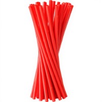 Set paie pentru cocktail AmbalajMarket Red 10895 7x240mm 100pcs