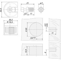 Стяжка мебельная Profmet 018036 фото №4 — интернет-магазин Desire.md
