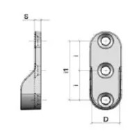Держатель трубы Profmet 063490 фото №2 — интернет-магазин Desire.md