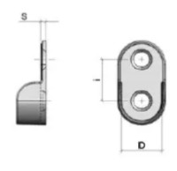 Держатель трубы Permo 062491 фото №2 — интернет-магазин Desire.md