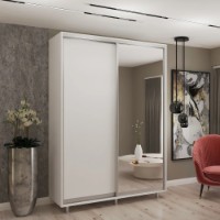 Dulap cu uşi glisante My-Style Chipboard + Mirror 190x230x60 White (C19H3M01U02) imaginea #1 — magazin online Desire.md