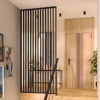 Перегородка из реек DeLINE Wall Black 2750x580x65mm фото №3 — интернет-магазин Desire.md