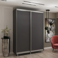 Dulap cu uşi glisante My-Style Chipboard 130x240x60 Anthracite (C13H4M02U01) imaginea #1 — magazin online Desire.md