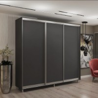 Dulap cu uşi glisante My-Style Chipboard 250x220x60 Anthracite (C25H2M02U01) imaginea #1 — magazin online Desire.md