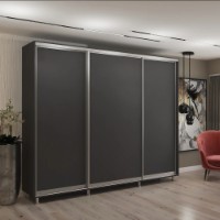 Dulap cu uşi glisante My-Style Chipboard 270x200x60 Anthracite (C27H0M02U01) imaginea #1 — magazin online Desire.md