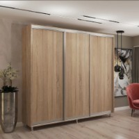 Dulap cu uşi glisante My-Style Chipboard 230x220x60 Sonoma Oak (C23H2M03U01) imaginea #1 — magazin online Desire.md