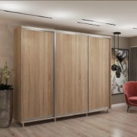 Dulap cu uşi glisante My-Style Chipboard 260x230x60 Sonoma Oak 9C26H3M03U01) imaginea #1 — magazin online Desire.md