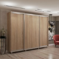 Dulap cu uşi glisante My-Style Chipboard 280x240x60 Sonoma Oak (C28H4M03U01)