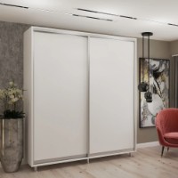 Dulap cu uşi glisante My-Style Chipboard 220x210x60 White (C22H1M01U01) imaginea #1 — magazin online Desire.md