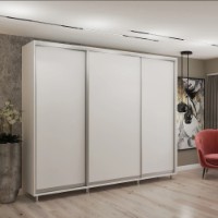 Dulap cu uşi glisante My-Style Chipboard 270x220x60 White (C27H2M01U01) imaginea #1 — magazin online Desire.md