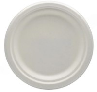 Set farfurii de unică folosință AmbalajMarket Bio White 2651 50pcs imaginea #1 — magazin online Desire.md