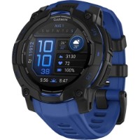 Smartwatch Garmin Instinct 3 45mm AMOLED Black with Bolt Blue (010-02936-03) imaginea #2 — magazin online Desire.md