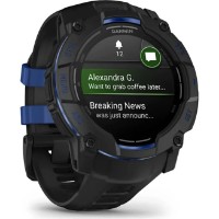 Smartwatch Garmin Instinct 3 50mm AMOLED Black with Bolt Blue (010-03020-03) imaginea #2 — magazin online Desire.md