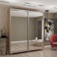 Dulap cu uşi glisante My-Style Mirror 210x230x60 Sonoma Oak (C21H3M03U03) imaginea #1 — magazin online Desire.md