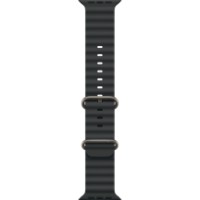 Ремешок Apple Watch 49mm Black Ocean Band Natural Titanium Finish (MXTL3)